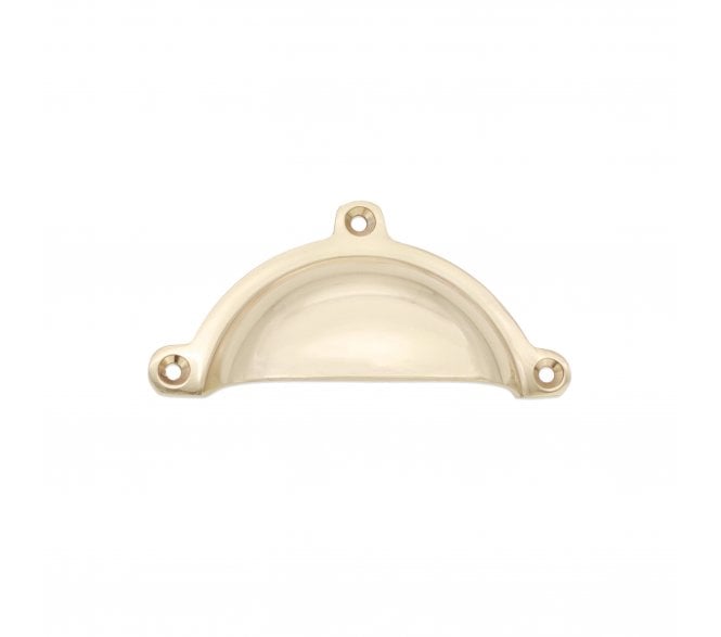 Spira Brass SB2345PB Cottage Drawer Cup Pull - Polished Brass