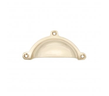 Spira Brass SB2345PB Cottage Drawer Cup Pull - Polished Brass