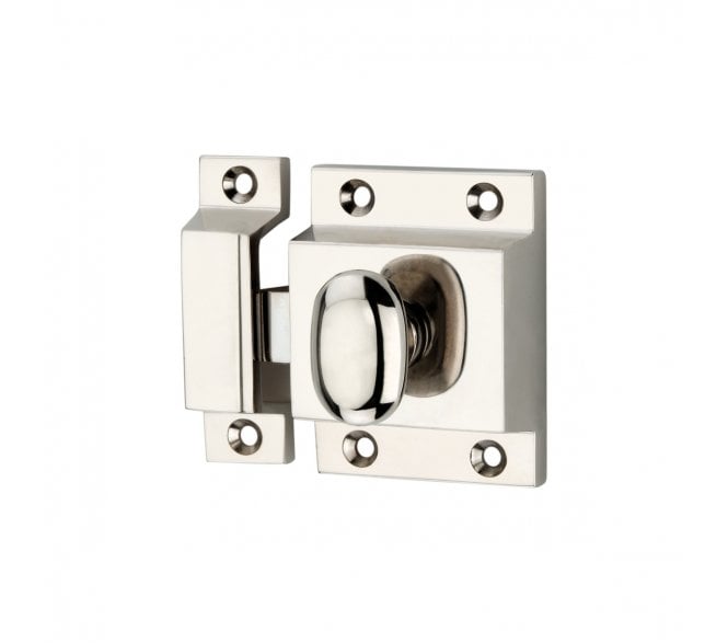 Spira Brass Cupboard Catch - Polished Nickel