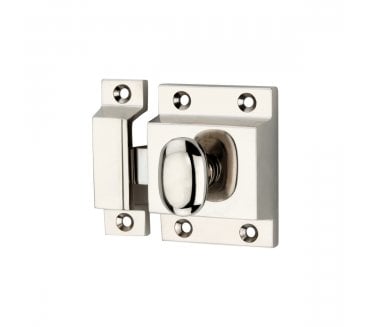Spira Brass Cupboard Catch - Polished Nickel