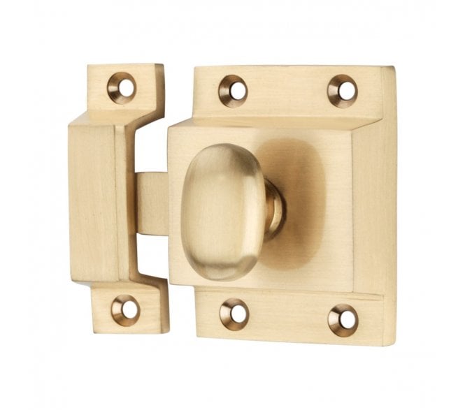 Spira Brass Cupboard Catch - Satin Brass