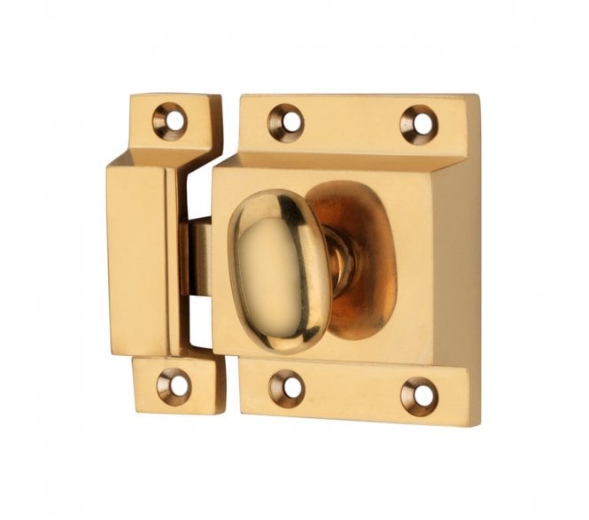 Spira Brass Cupboard Catch - Unlacquered Brass
