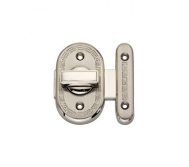 Spira Brass Delta Bathroom Slide Bolt - Satin Nickel