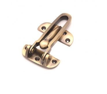 Spira Brass Door Guard - Antique Brass
