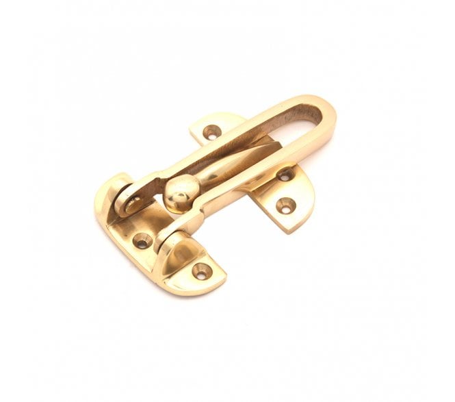 Spira Brass Door Guard - Polished Brass