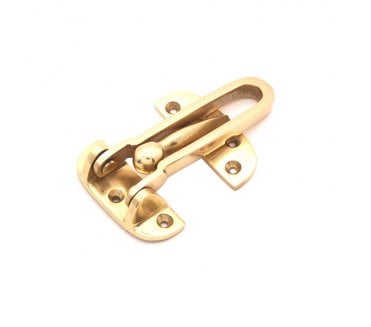 Spira Brass Door Guard - Polished Brass