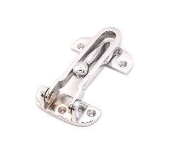 Spira Brass Door Guard - Polished Chrome