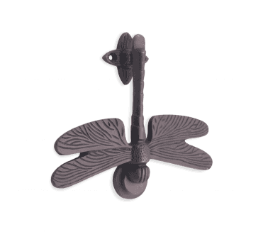 Spira Brass Dragonfly Door Knocker - Aged Bronze