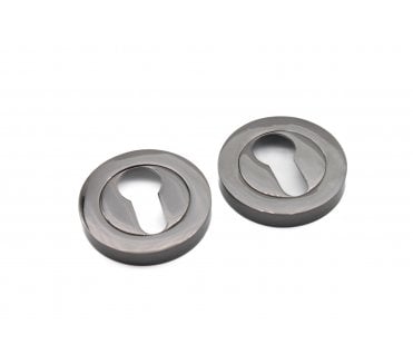 Spira Brass Euro Profile Escutcheon - Black Nickel