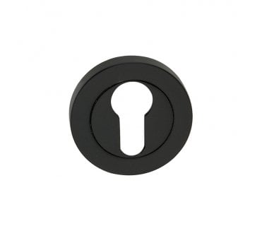 Spira Brass Euro Profile Escutcheon - Black