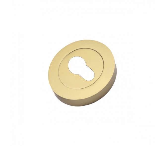 Spira Brass Euro Profile Escutcheon - Satin Brass
