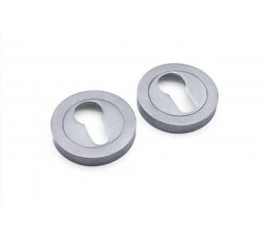 Spira Brass Euro Profile Escutcheon - Satin Chrome