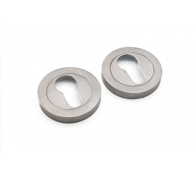 Spira Brass Euro Profile Escutcheon - Satin Nickel