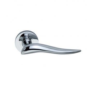 Spira Brass Flavia Lever On Round Rose - Polished Chrome
