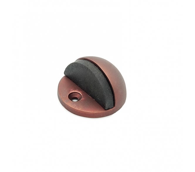 Spira Brass Floor Mounted Door Stops - Aged Bronze