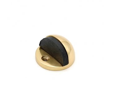 Spira Brass Floor Mounted Door Stops - Polished Brass