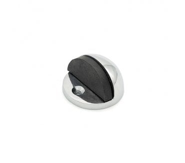 Spira Brass Floor Mounted Door Stops - Polished Chrome