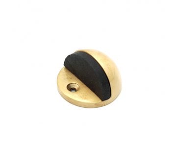 Spira Brass Floor Mounted Door Stops - Satin Brass
