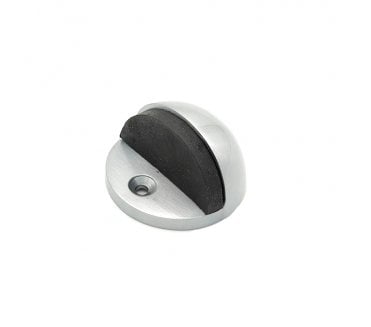 Spira Brass Floor Mounted Door Stops - Satin Chrome