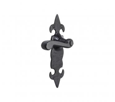 Spira Brass Fulbrook Door Handles On Backplate - Black