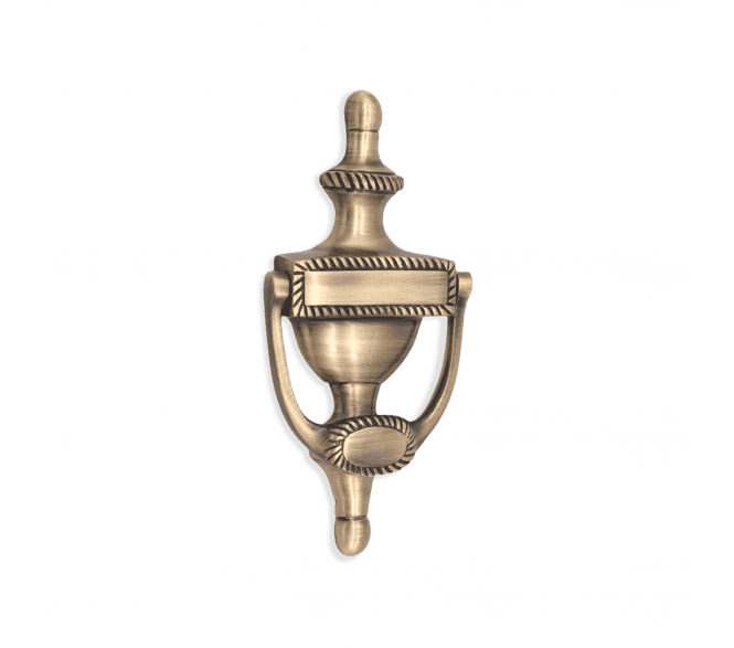 Spira Brass Georgian Door Knocker - Antique Brass
