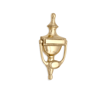 Spira Brass Georgian Door Knocker - Polished Brass