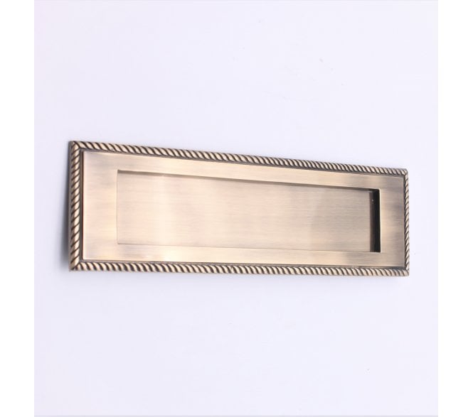 Spira Brass Georgian Letter Plates - 250x75mm - Antique Brass