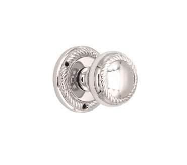 Spira Brass Georgian Mortice Door Knobs - Polished Chrome