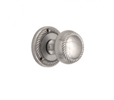 Spira Brass Georgian Mortice Door Knobs - Satin Chrome