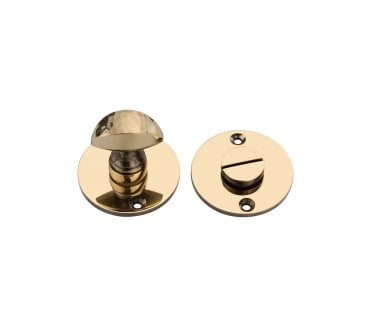 Spira Brass Hammered Lady Bathroom Turn & Release - Aged Brass