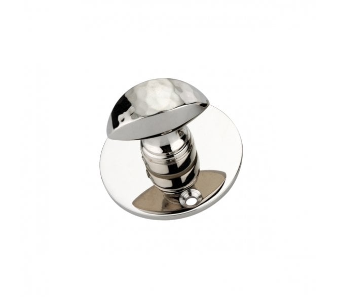 Spira Brass Hammered Lady Bathroom Turn & Release - Polished Nickel