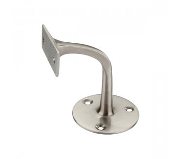 Spira Brass Handrail Brackets - Satin Nickel