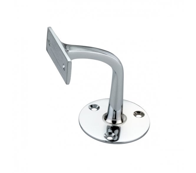 Spira Brass Handrail Brackets - Polished Chrome