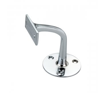 Spira Brass Handrail Brackets - Polished Chrome