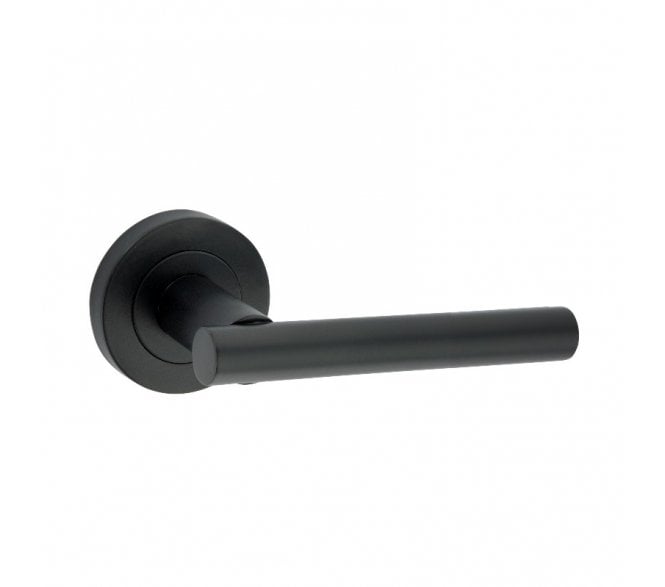 Spira Brass Jura Lever On Round Rose - Black