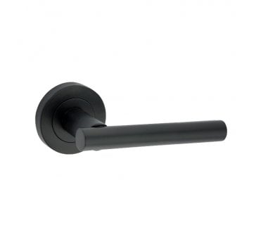 Spira Brass Jura Lever On Round Rose - Black