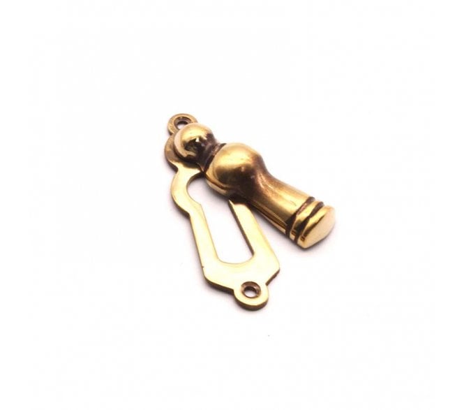 Spira Brass Lady Standard Keyhole Escutcheon (Covered) - Antique Brass