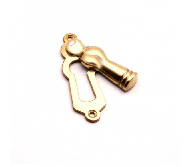 Spira Brass Lady Standard Keyhole Escutcheon (Covered) - Polished Brass