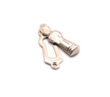 Spira Brass Lady Standard Keyhole Escutcheon (Covered) - Polished Nickel