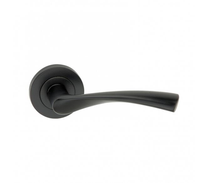 Spira Brass Mercury Lever On Round Rose - Black