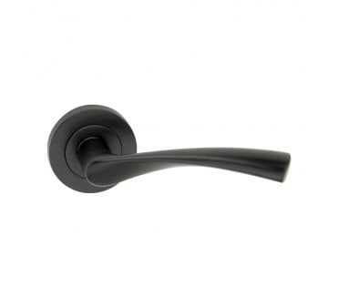 Spira Brass Mercury Lever On Round Rose - Black
