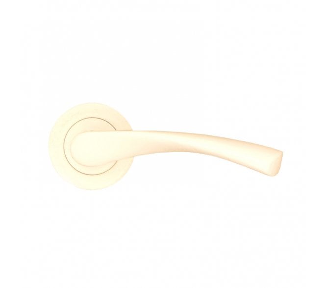 Spira Brass Mercury Lever On Round Rose - Ivory
