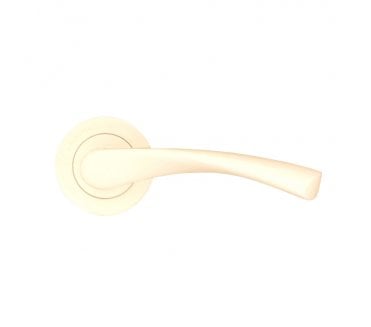 Spira Brass Mercury Lever On Round Rose - Ivory