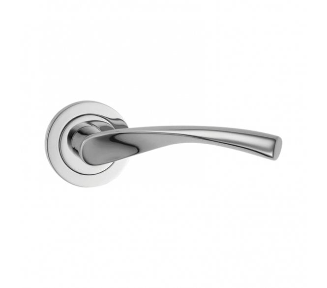 Spira Brass Mercury Lever On Round Rose - Polished Chrome