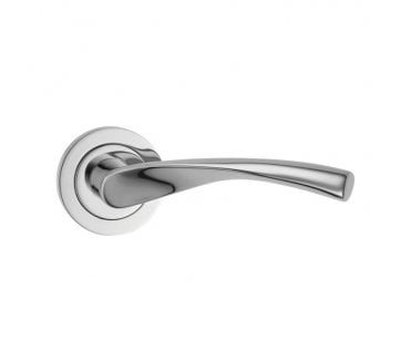 Spira Brass Mercury Lever On Round Rose - Polished Chrome