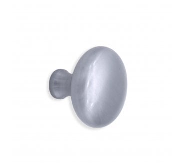 Spira Brass Mushroom Cabinet Knobs - Satin Chrome