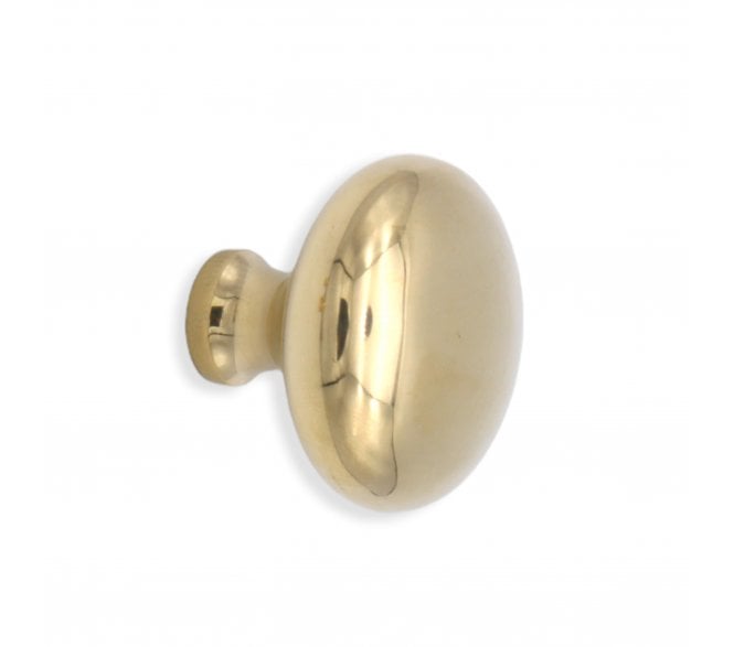 Spira Brass Mushroom Cabinet Knobs - Unlacquered Brass
