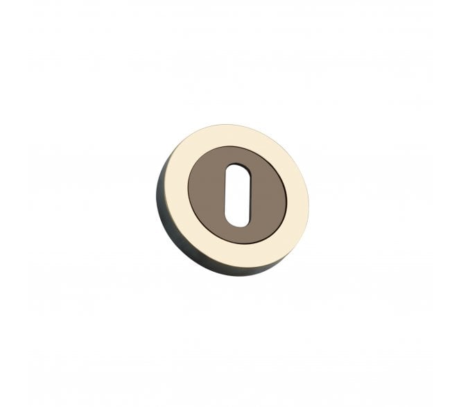 Spira Brass SB3105AB Oval Covered Keyhole Escutcheon - Aged Brass