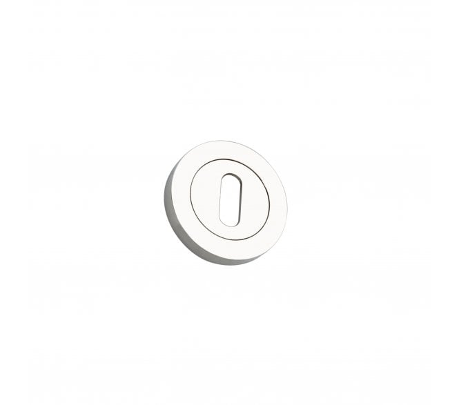 Spira Brass SB3105PN Oval Covered Keyhole Escutcheon - Polished Nickel