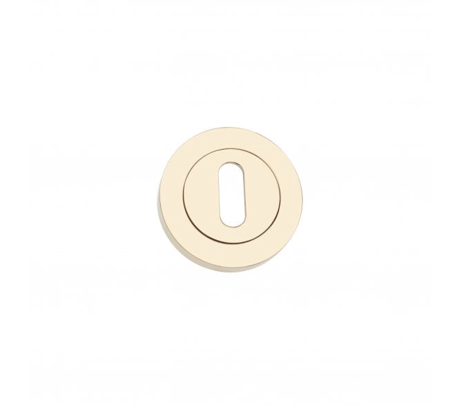 Spira Brass SB3105PVDB Oval Covered Keyhole Escutcheon - PVD Brass